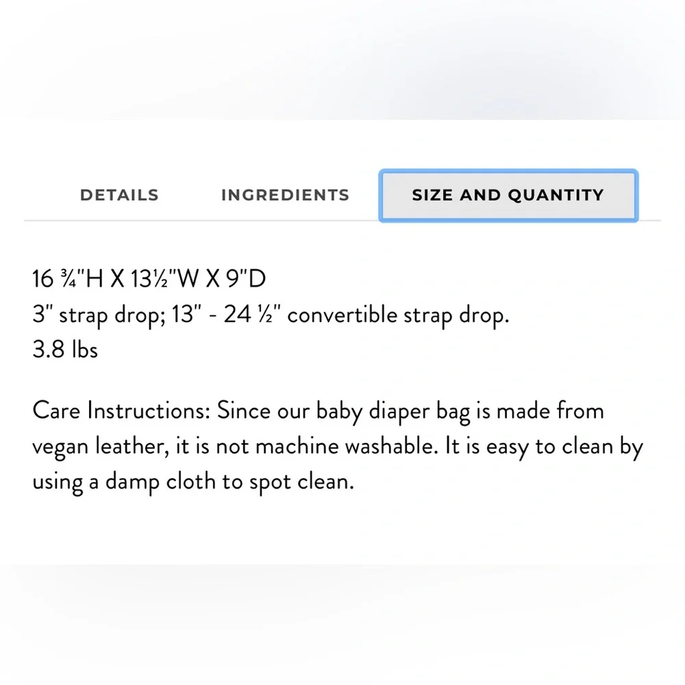 The Honest Company Cross Country Diaper Bag